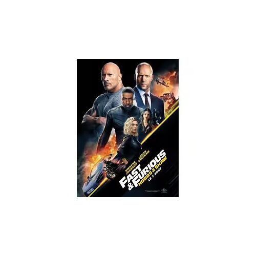 Fast And Furious : Hobbs & Shaw Est Un Film Réalisé Par David Leitch Avec Dwayne Johnson, Jason Statham... - Affiche Originale De Cinéma Format 120 Cm X 160 Cm