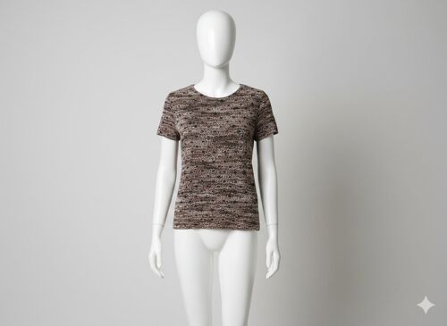 Top Marron Et Beige Taille 42-44 Urban Kiabi Superbe