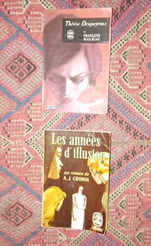 Lot De Deux Livres De Poche Collectors : Les Années D'Illusion De A. J. Cronin + Thérèse Desqueyroux De François Mauriac. Très Bon État.