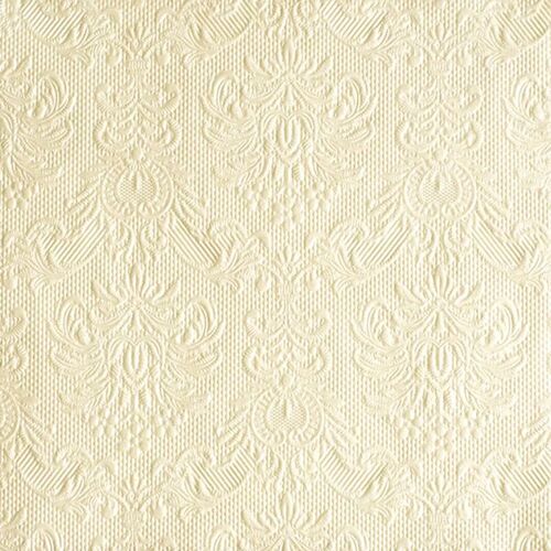 15 SERVIETTES PAPIER ÉLÉGANCE 33CM CRÈME NACRÉ