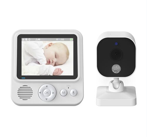 Psabm900, Caméra De Surveillance Pour Bébé À Écran Ips De 2,8 Pouces, Télécommande Vox Caméra De Détection De Mouvement Pour Enfants 2.4 Ghz Caméra Infrarouge À Vision Nocturne Audio Hd Bidirectionnel