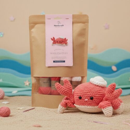 Kit Crochet Crabe Diy Hardicraft – Coton Bio – Écoresponsable – Fabrication Européenne