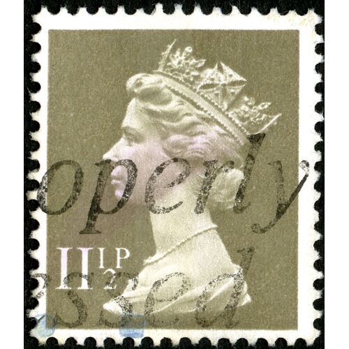 Timbre Oblitéré Angleterre 11 1/2p