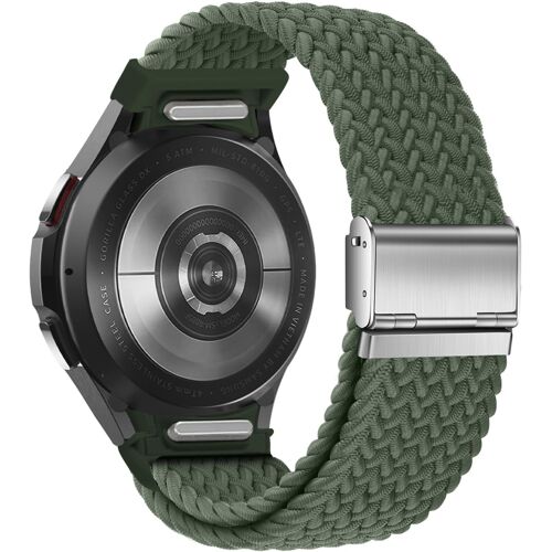 Loranka-Bracelet Tressé One Click No Gap Compatible Avec Samsung Galaxy Watch 7/6/5/4 (40 Mm 44 Mm), Galaxy Watch 5 Pro 45 Mm, Galaxy Watch 6/4 Classic (47 Mm, 43 Mm, 42 Mm, 46 Mm) Pour Hommes Et