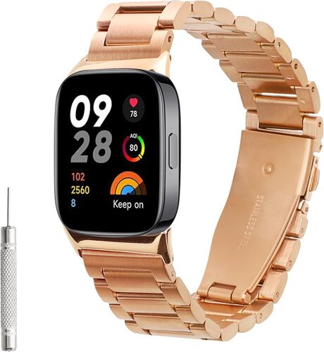 Loranka-Bracelet Compatible Avec Xiaomi Smart Band 8 Pro/Band 9 Pro/Redmi Watch 5 / Redmi Watch 4 Bracelet - Bracelet De Rechange En Inox Pour Fitness Tracker - Noir