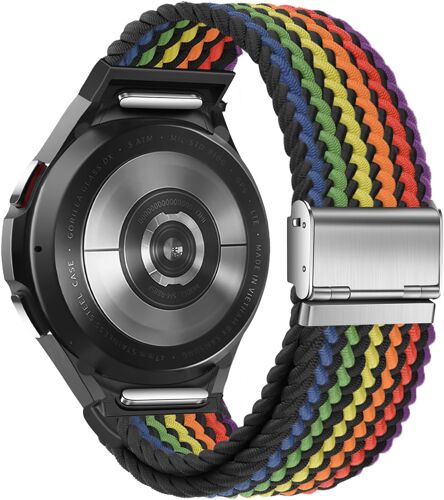 Loranka-Bracelet Tressé One Click No Gap Compatible Avec Samsung Galaxy Watch 7/6/5/4 (40 Mm 44 Mm), Galaxy Watch 5 Pro 45 Mm, Galaxy Watch 6/4 Classic (47 Mm, 43 Mm, 42 Mm, 46 Mm) Pour Hommes Et