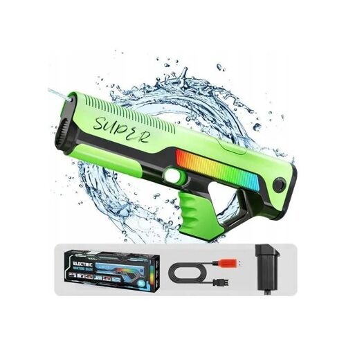 Pistolet À Eau Électrique Automatique Grand Fusil Rechargeable En Abs Haute Portée Pour Jardin Piscine Enfant Et Adulte