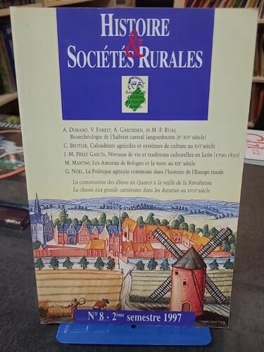 Histoire & Societes Rurales, N 8 De 1997 Par Divers Auteurs