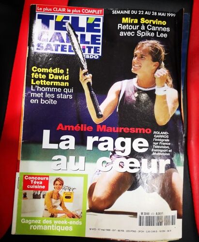 Télé Cable N°472 22/5/1999 Amélie Mauresmo
