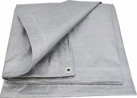 Couverture - AWTOOLS - AW68072 - Bâche 600 cm x 800 cm - 120 g/m2 - Argent