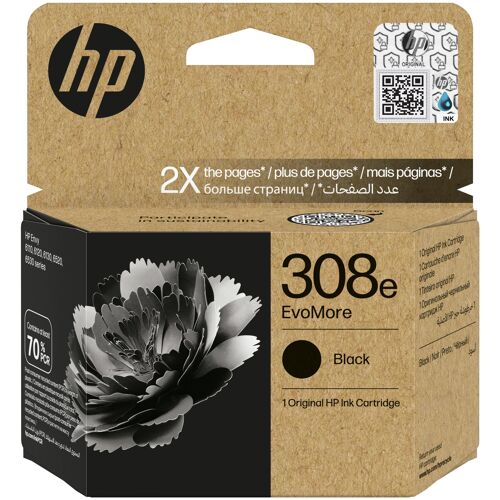 HP 308e Cartouche d'encre authentique Noir EvoMore