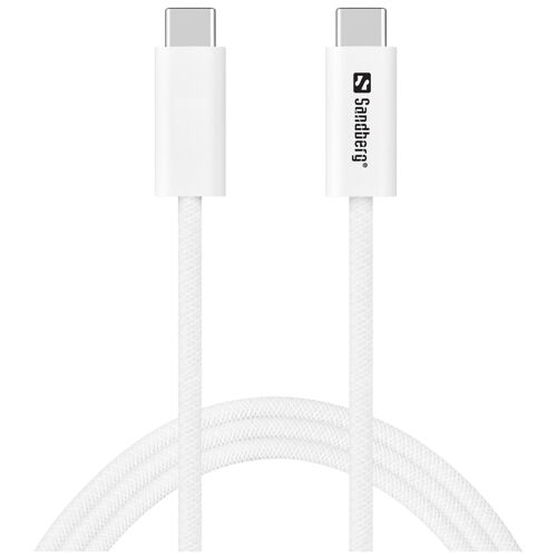 Sandberg 136-56 câble USB USB4 Gen 3x2 1 m USB C Blanc