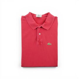Reconditionné - Polo Manches Courtes Homme Vintage - Taille M - Homme - Rouge