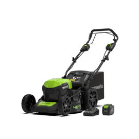 Tondeuse auto-tractée 46cm Brushless 48V GREENWORKS - Batterie 4,0Ah et chargeur - GD48LM46SPK4