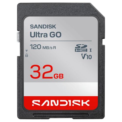 SanDisk Ultra GO - Carte mémoire flash - 32 Go - Video Class V10 / UHS-I U1 - SDHC UHS-I