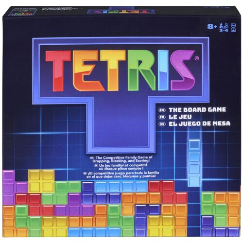 Games - Tetris - Jeu De Société De Stratégie - Jeu Plateau Grilles Tétriminos Minos Pour La Famille Et Les Amis - Puzzle Enfant Adulte - 2 À 4 Joueurs - Jouet Enfant 8 Ans Et +