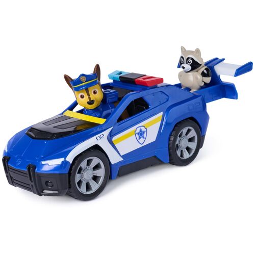 PAW Patrol : Search & Rescue, Voiture de sauvetage Chase avec 2 figurines, voiture de police à rétrofriction, jouets pour garçons et filles à partir de 3 ans
