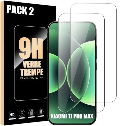 2 Verre Trempé pour Xiaomi 17 Pro Max, Protection d'écran Anti-Rayures 9H Antichoc Transparent - E.F.Connection