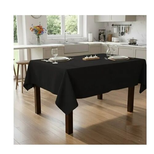 Nappe En Polyester Essentiel 150 X 300 Cm Noir