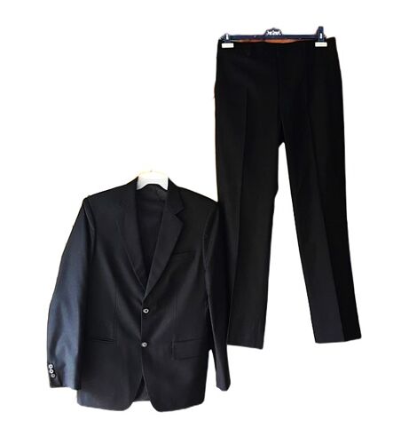 Costume Veste + Pantalon Taille 40/M Noir Excellent État