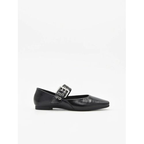 Ballerines Noirs Avec Clous Et Fermeture Boucle