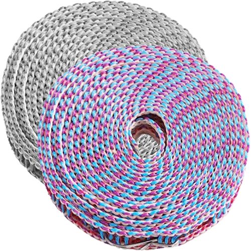 KALANKA-Lot de 2 cordes à linge réglables et coupe-vent, 5 m pour intérieur/extérieur, corde de séchage rétractable pour linge, literie, accessoires de camping