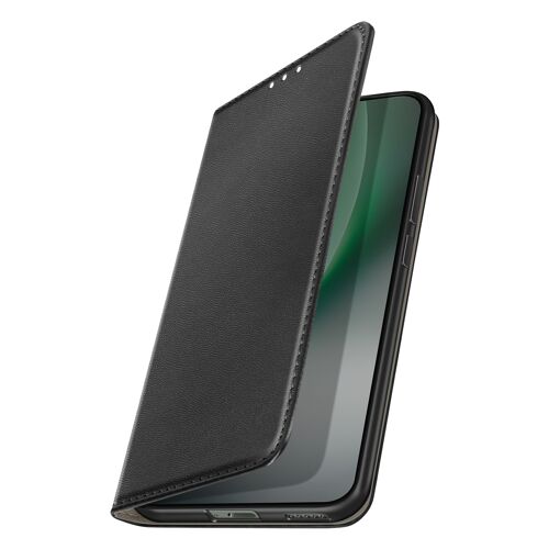Étui Folio pour Honor Magic 8 Lite avec Porte-cartes et Fonction Support Vidéo Noir