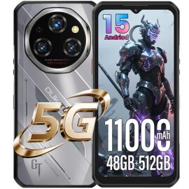OUKITEL WP62 Smartphone Incassable 5G 48Go+512Go 11000mAh 6.6" Dural SIM/NFC Argent