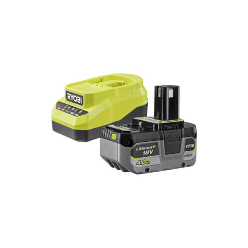 Pack batterie RYOBI 18V One+ 4,0Ah LithiumPlus - 1 chargeur rapide 2.0Ah RC18120A-140X