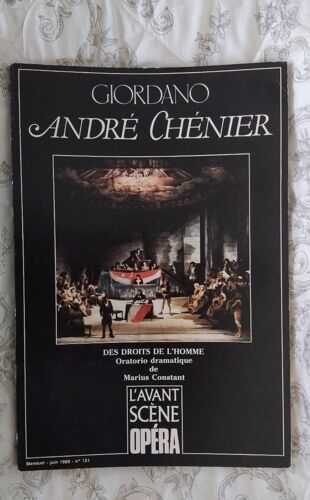 L'Avant Scène Opéra N°121 Juin 1989 André Chénier De Giordano