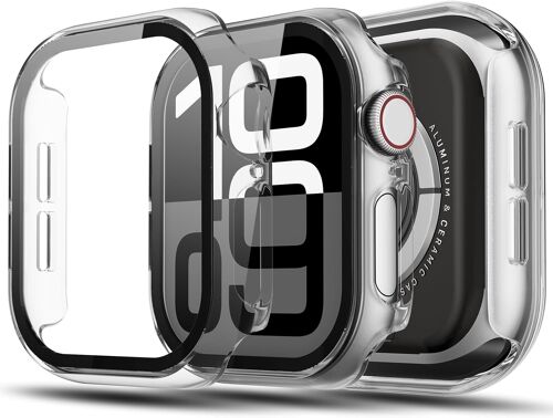 Loranka-Lot De 2 Compatibles Avec Apple Watch Series 11/10, Étui De Protection D'écran Avec Protecteur D'écran De 46mm, Coque Rigide Intégrée, Verre Trempé Résistant Aux Rayures, Film De Protection P