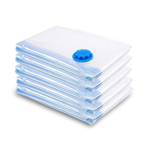 6x Sac de rangement sous vide Housse Aspiration Compression Vêtements 40x60cm