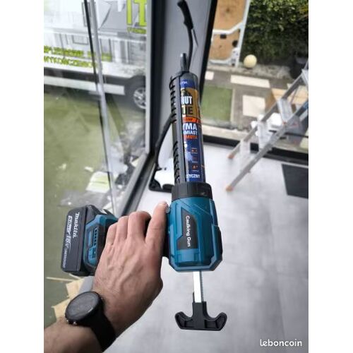 Pistolet à calfeutrer électrique sans fil compatible Makita 18-20V 4 Vitesses - 10oz/300ml : Led