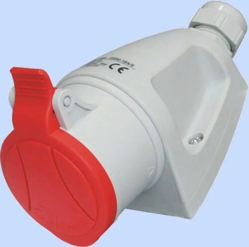 Prise fixe MINI - Elektromet - 921861 - Rouge - 16A - 400V - Intérieur
