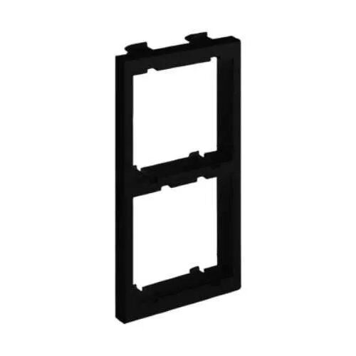 Adaptateur - Simon - Cima - 2 Postes - Vertical - Plastique - Noir