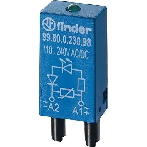 Enfichable Finder - FINDER - 624 V AC-DC - Varistor - Rectangulaire - Electrique