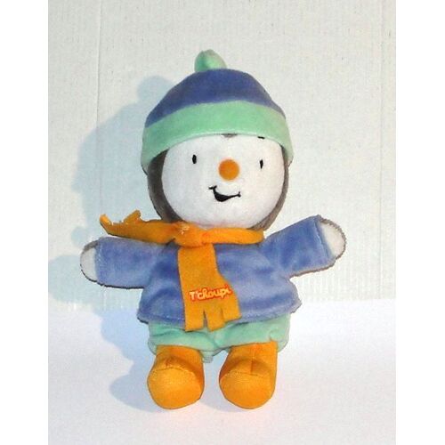 doudou tchoupi écharpe orange peluche pingouin 19 cm jemini