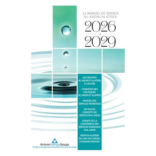 Le Manuel De Service Al-Anon/Alateen 2026-2029