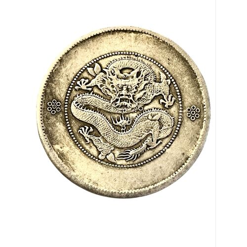 Pièce Chinoise Ancienne Dragon En Argent – Empire Qing