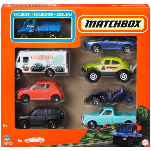 Matchbox Matchbox-Coffret de 8 voitures ou camions à l'échelle 1/64