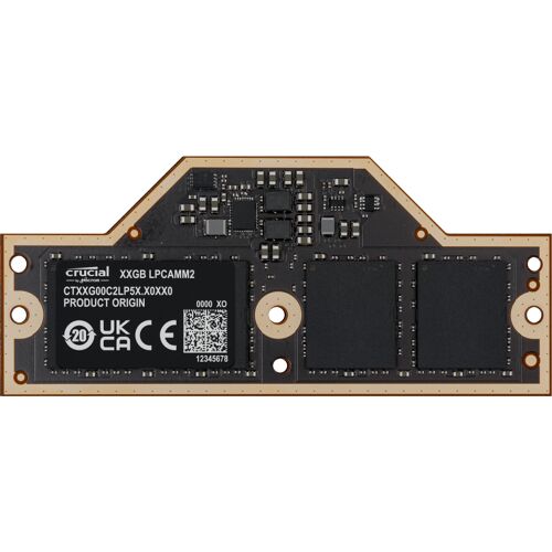 Crucial CT64G75C2LP5X module de mémoire 64 Go 1 x 64 Go LPDDR5X 7500 MT/s 262-pin LPCAMM2