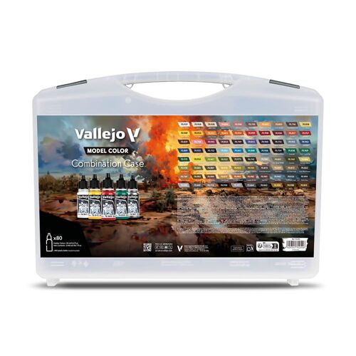 Vallejo Mallette De Peinture Model Color Combination Case Bsl System 80 Couleurs-Vallejo