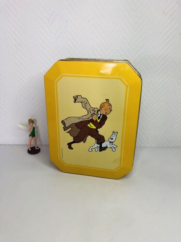 Boite À Biscuit En Métal Tintin Vintage 