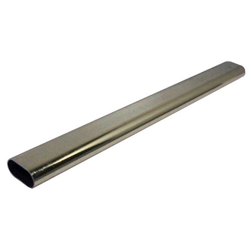 Tube de penderie Duval ovale 30x15 mm 3 m acier poli