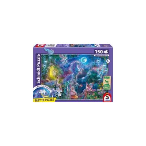Puzzle rectangulaire 150 pièces Schmidt Spiele - Conte de Fées Licorne, Dès 7 ans, Premium