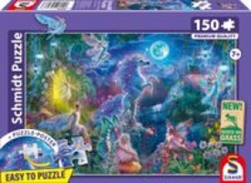 Puzzle rectangulaire 150 pièces Schmidt Spiele - Conte de Fées Licorne, Dès 7 ans, Premium