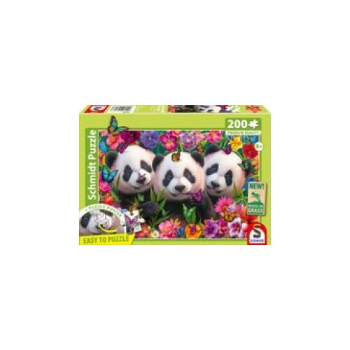 Puzzle 200 Pièces Schmidt Spiele Panda Trio - Multicolore Paysage
