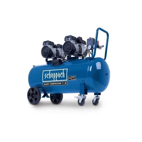 Compresseur d'air horizontal SCHEPPACH HC100Si - 100 L - 2200 W - 8 bar - silencieux