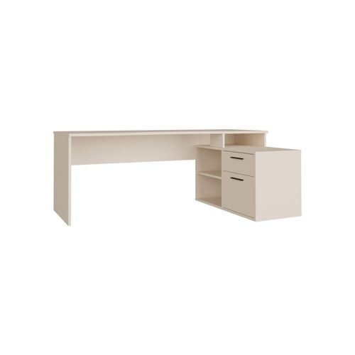 Bureau d'angle FORTE TEZAUR 200 x 121,8 x 75,7 cm Beige Cashmere Bois d'ingénierie