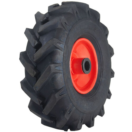 3.00x4 Open Centre Cleated Rotovator Lug Ind Plant Tyre 20mm Roller Bearing Rim